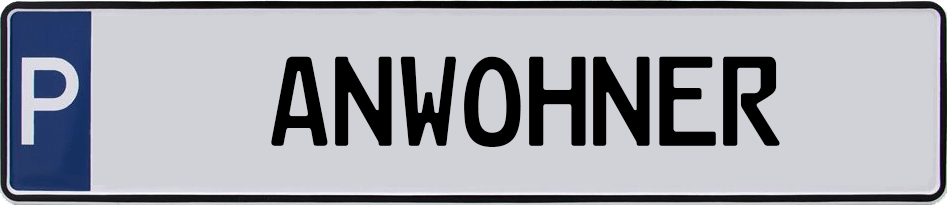 Parkplatzschilder Anwohner Parkplatzschilder Anwohner