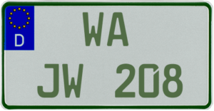 Traktor Kennzeichen WA