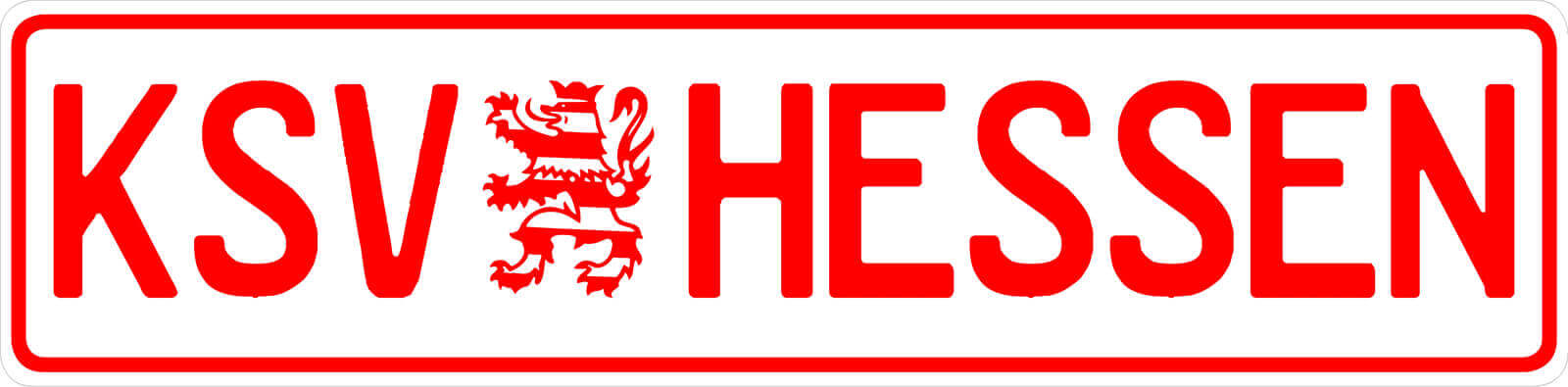 Funschild – KSV Hessen Kassel weiß Funschild - KSV Hessen Kassel weiß